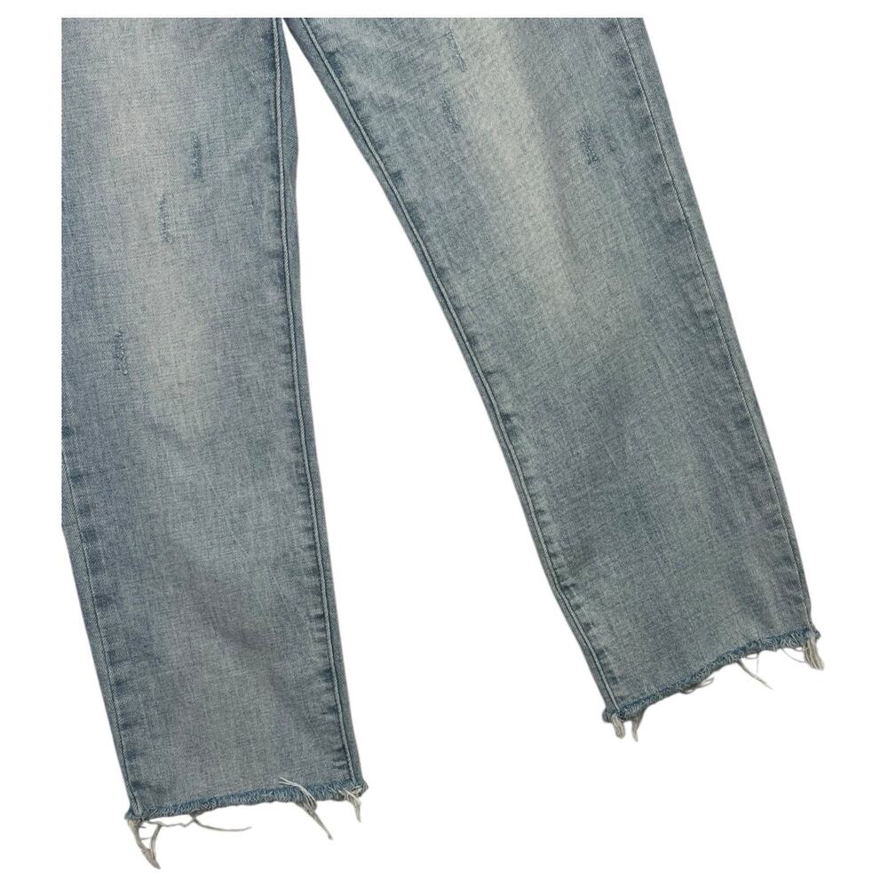 Pistola Jeans Womens 28 Blue Monroe Mid Rise Crop Cigarette Light Wash Straight - Picture 5 of 14